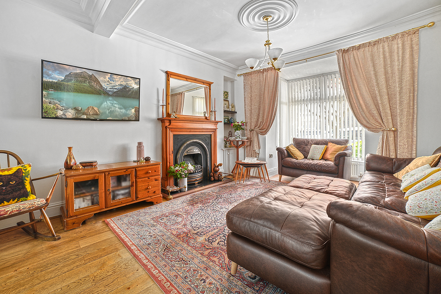 Living room after